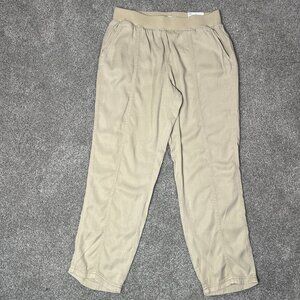 Sonoma Pants Womens Medium Tapered Crop Comfort Waistband Momcore Lounge Wear